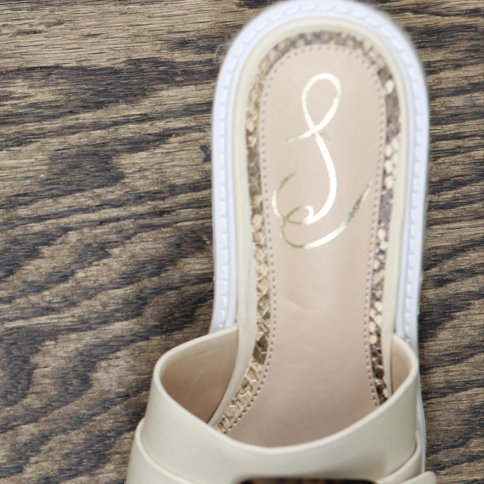 Sam Edelman Women's Livi Wedge Sandal H5860L1 Summer Sand Brown 6.5M