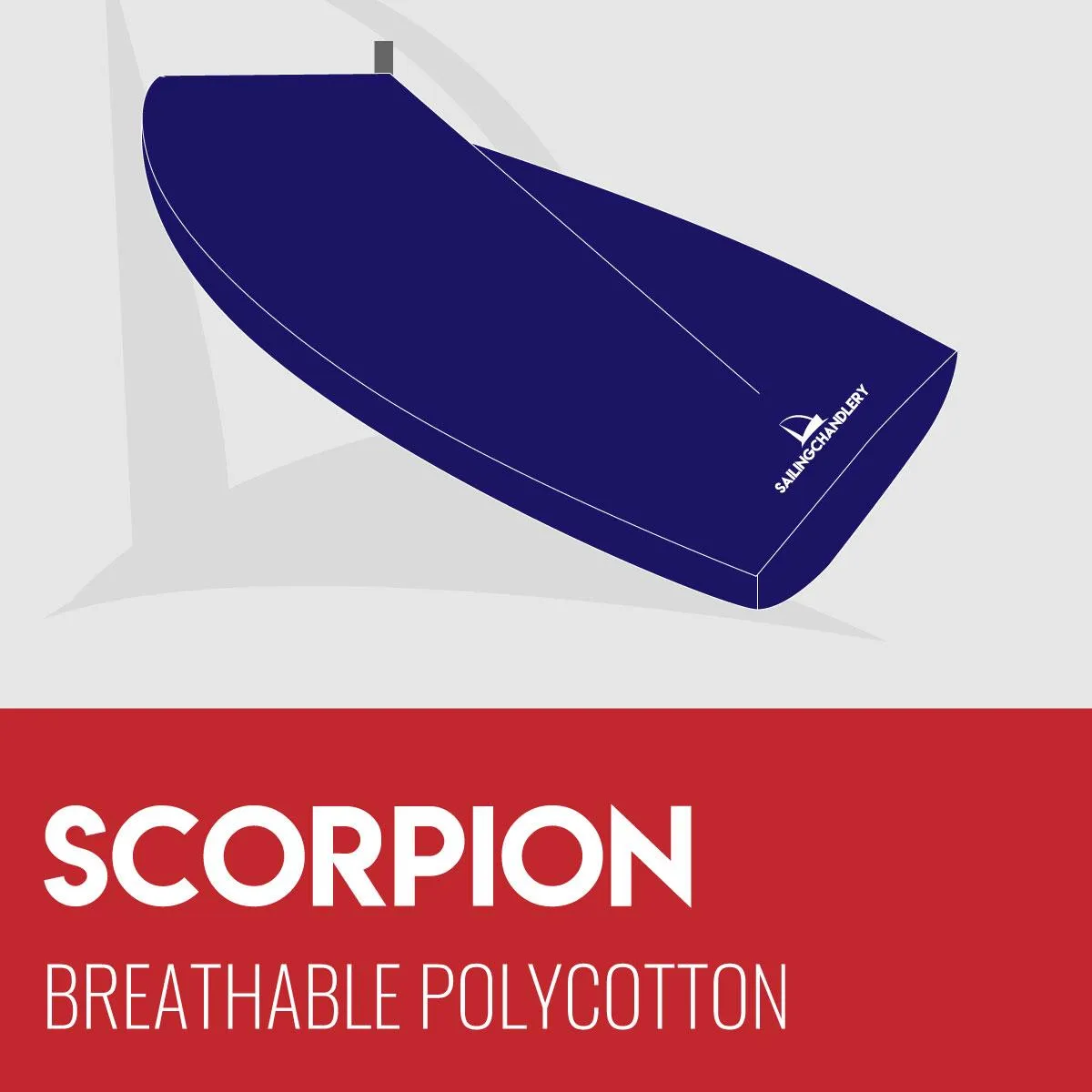 Scorpion Boat Cover - Boom Up - Breathable Polycotton