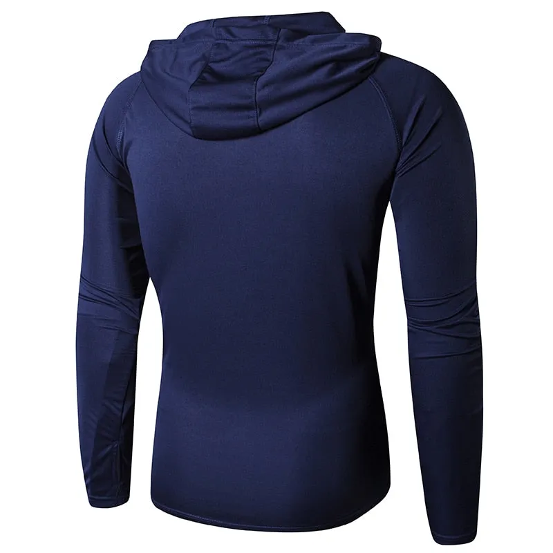 Shirt Rashguard Men with Hoodie: Beach Summer