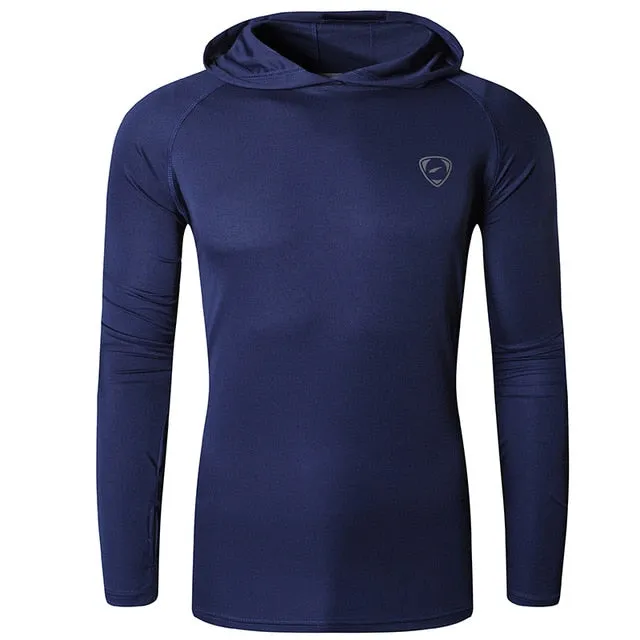 Shirt Rashguard Men with Hoodie: Beach Summer
