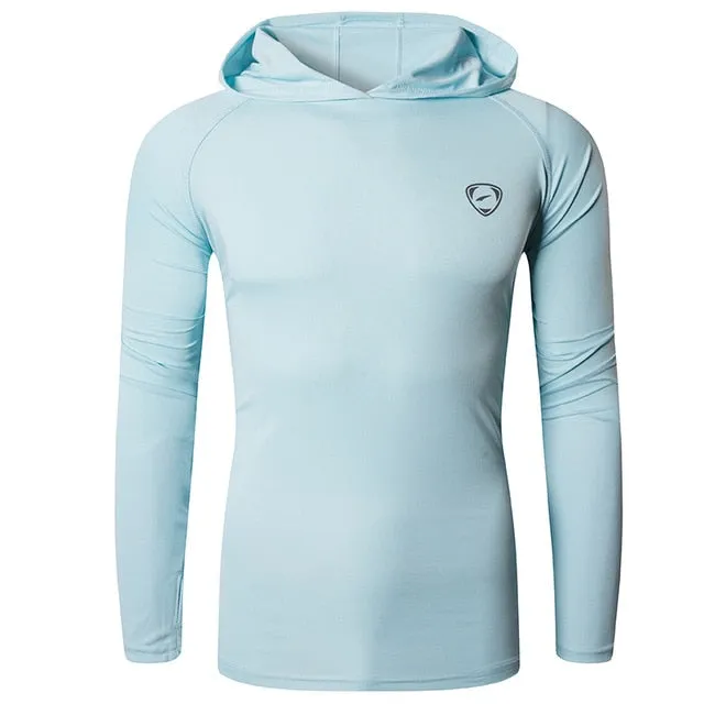 Shirt Rashguard Men with Hoodie: Beach Summer