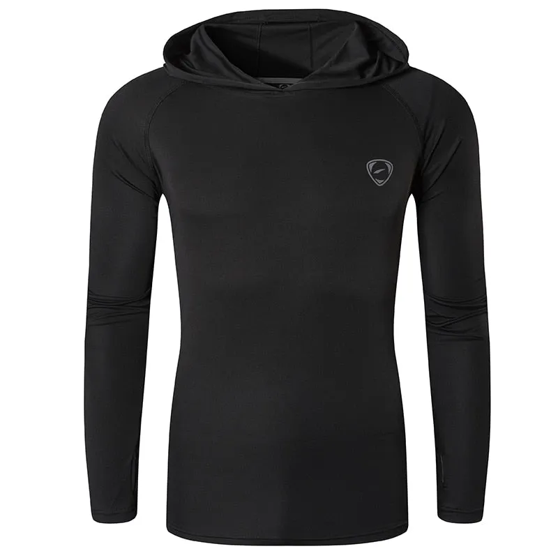 Shirt Rashguard Men with Hoodie: Beach Summer
