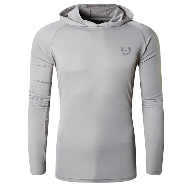 Shirt Rashguard Men with Hoodie: Beach Summer