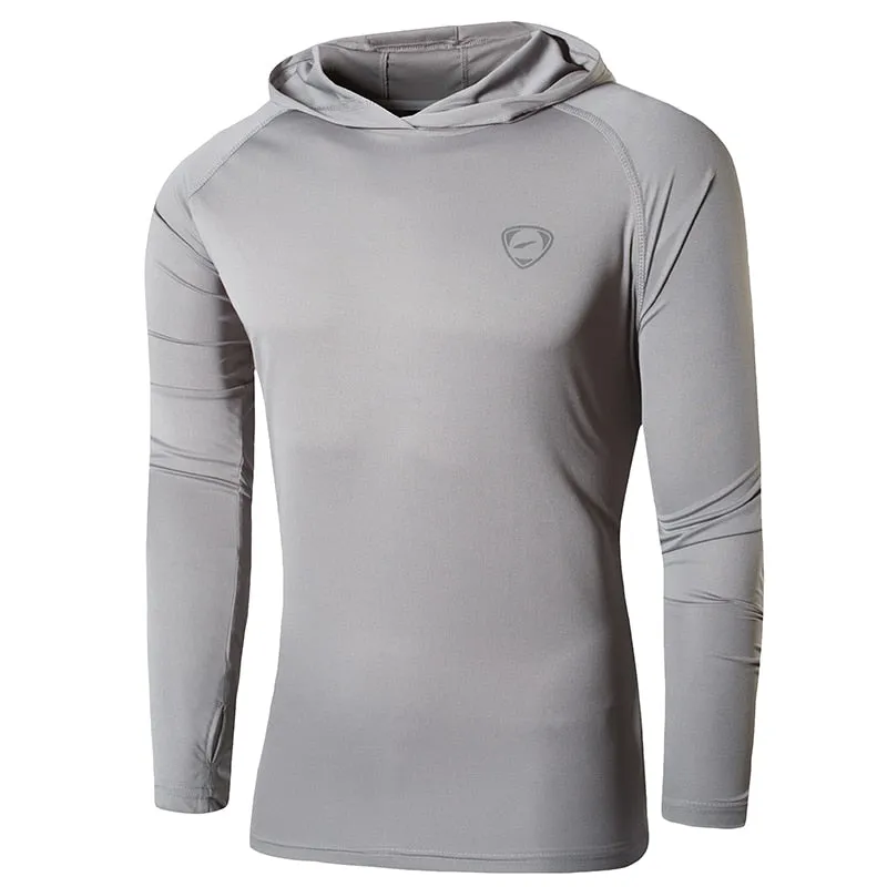 Shirt Rashguard Men with Hoodie: Beach Summer