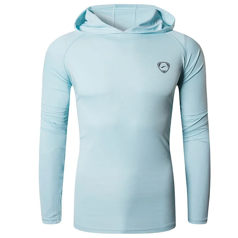 Shirt Rashguard Men with Hoodie: Beach Summer