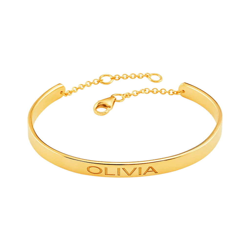 Signature Engravable Cuff ID Bracelet