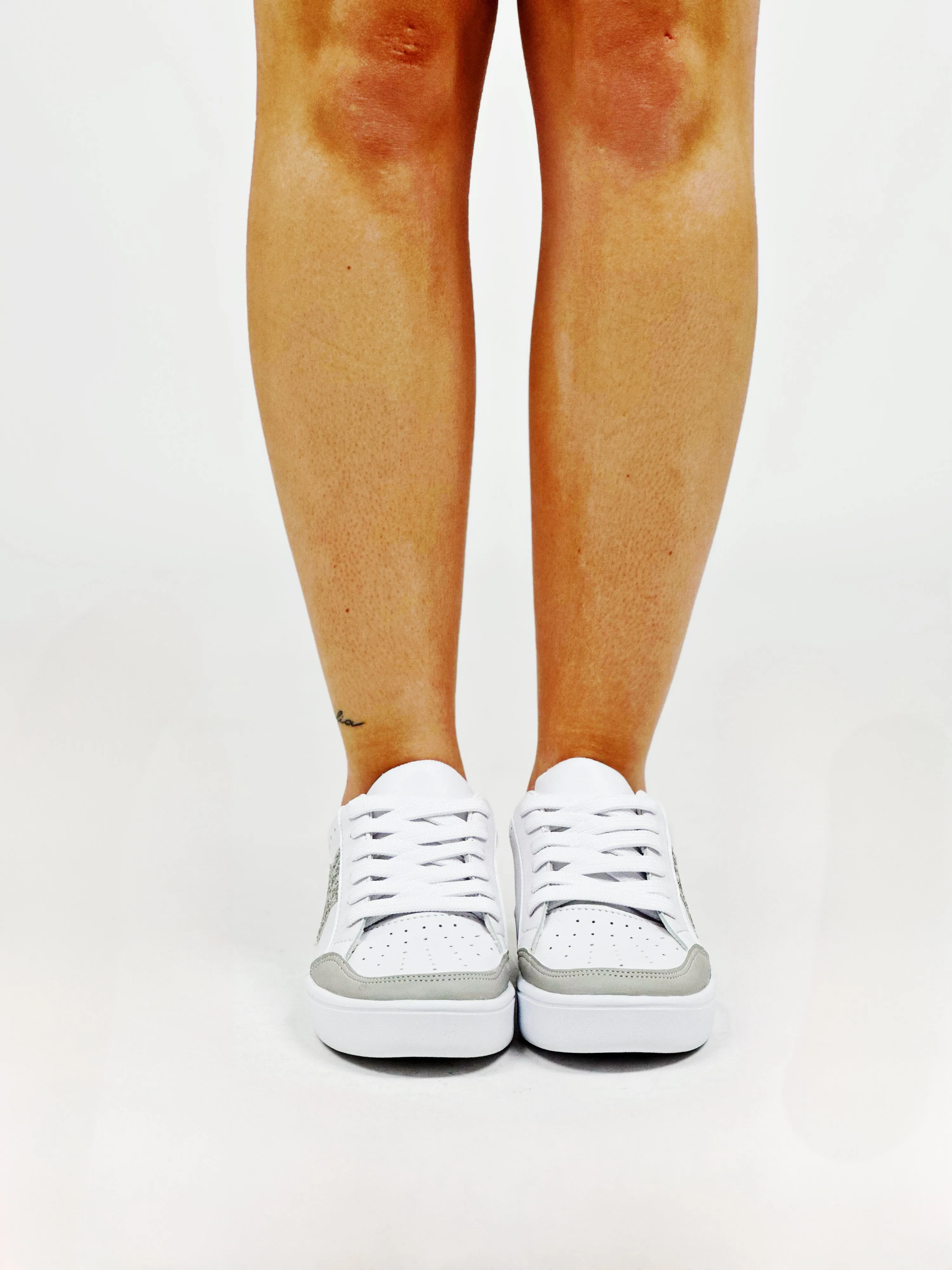 Silver Grey Tennis Shoes
