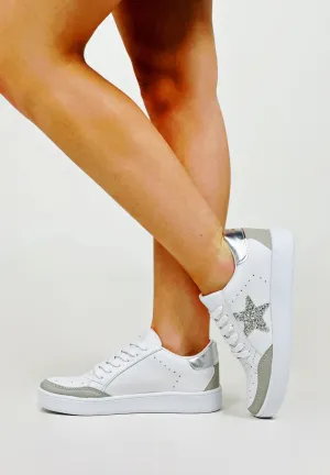 Silver Grey Tennis Shoes