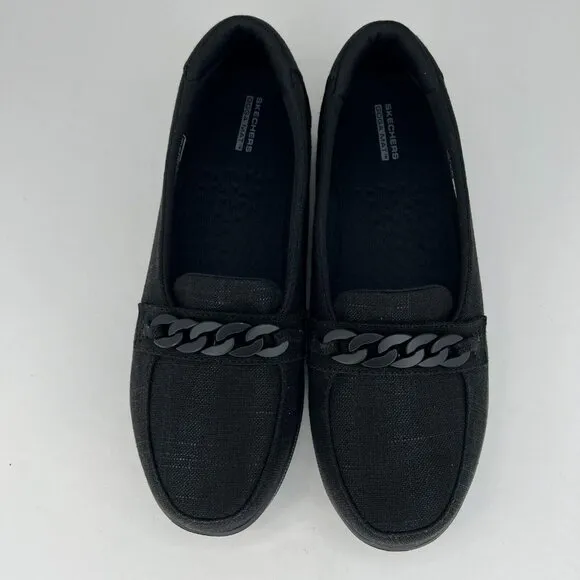 Skechers Womens SN137558 Black G Step Lite Round Toe Slip-On Size 11 Loafer