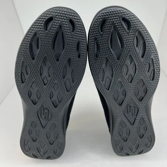 Skechers Womens SN137558 Black G Step Lite Round Toe Slip-On Size 11 Loafer