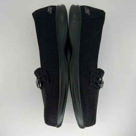 Skechers Womens SN137558 Black G Step Lite Round Toe Slip-On Size 11 Loafer