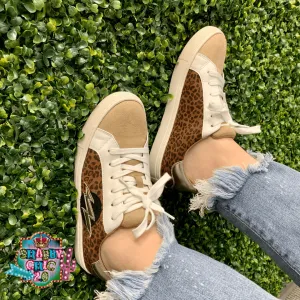 Small Leopard Lightning Bolt Tennis Shoes