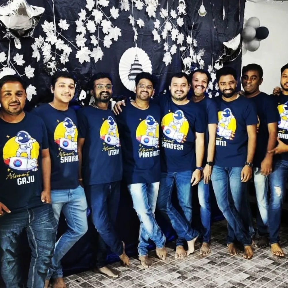 Space theme Astronaut Customized T-Shirt