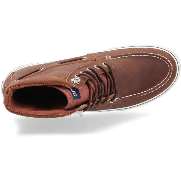 Sperry BAHAMA STORM Mens Suede Boat Shoes Tan