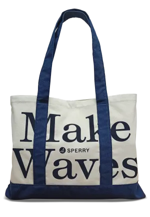Sperry Tote Bag Waves - Cream/Navy