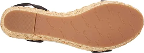 Splendid Women's Marie Espadrille Wedge Sandal, BLKLEA, 7.5 M US