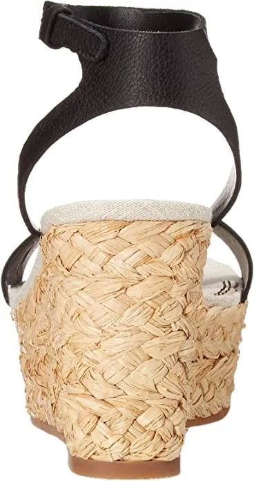 Splendid Women's Marie Espadrille Wedge Sandal, BLKLEA, 7.5 M US