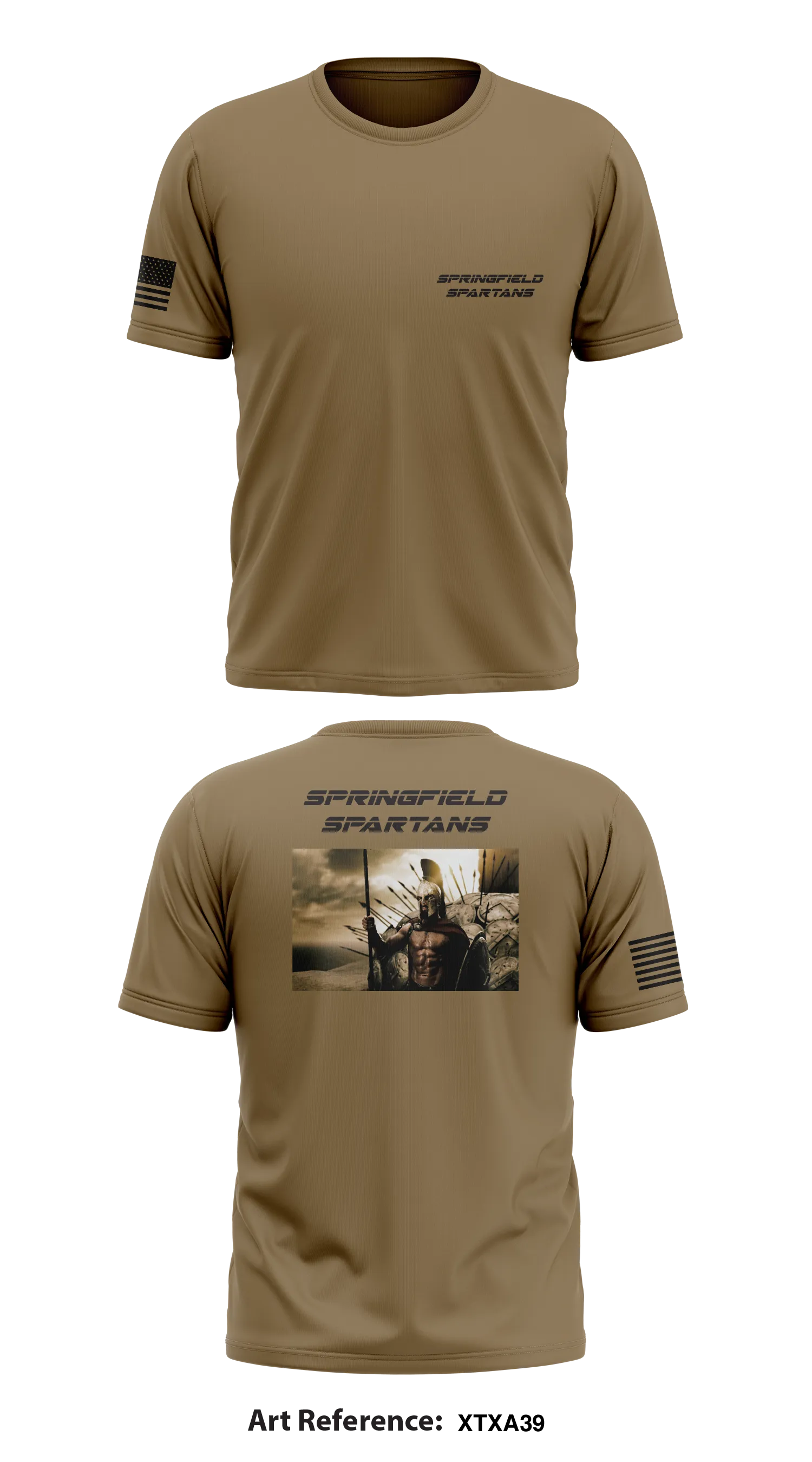Springfield Spartans  Store 1 Core Men's SS Performance Tee - Xtxa39
