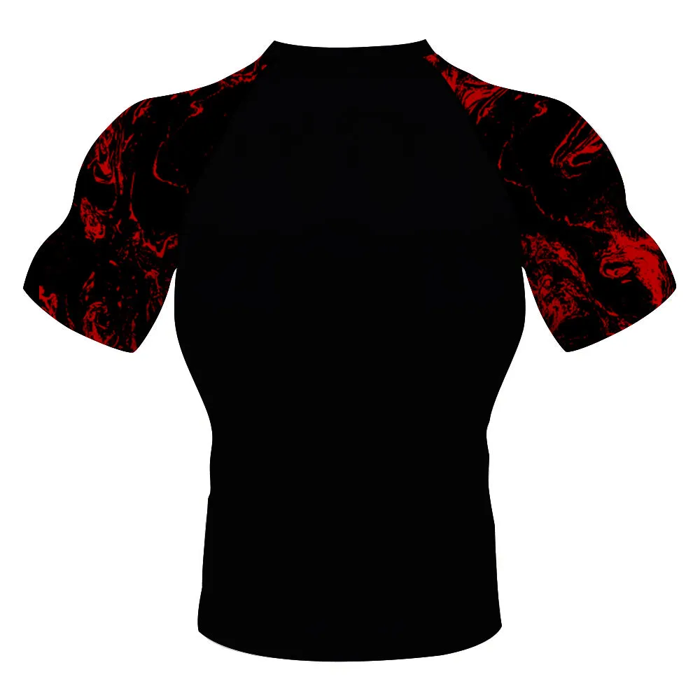 Suger Skull Blue Eyes Moisture Wicking Dry-Fit BJJ Rash Guard