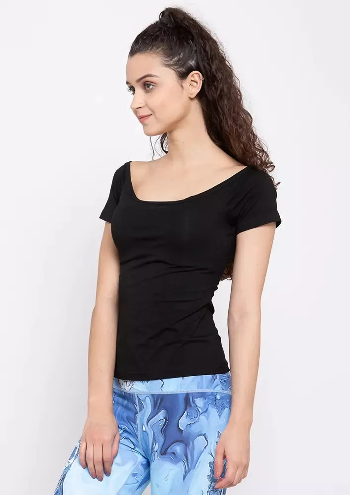 Summer Boat Neck Casual Top