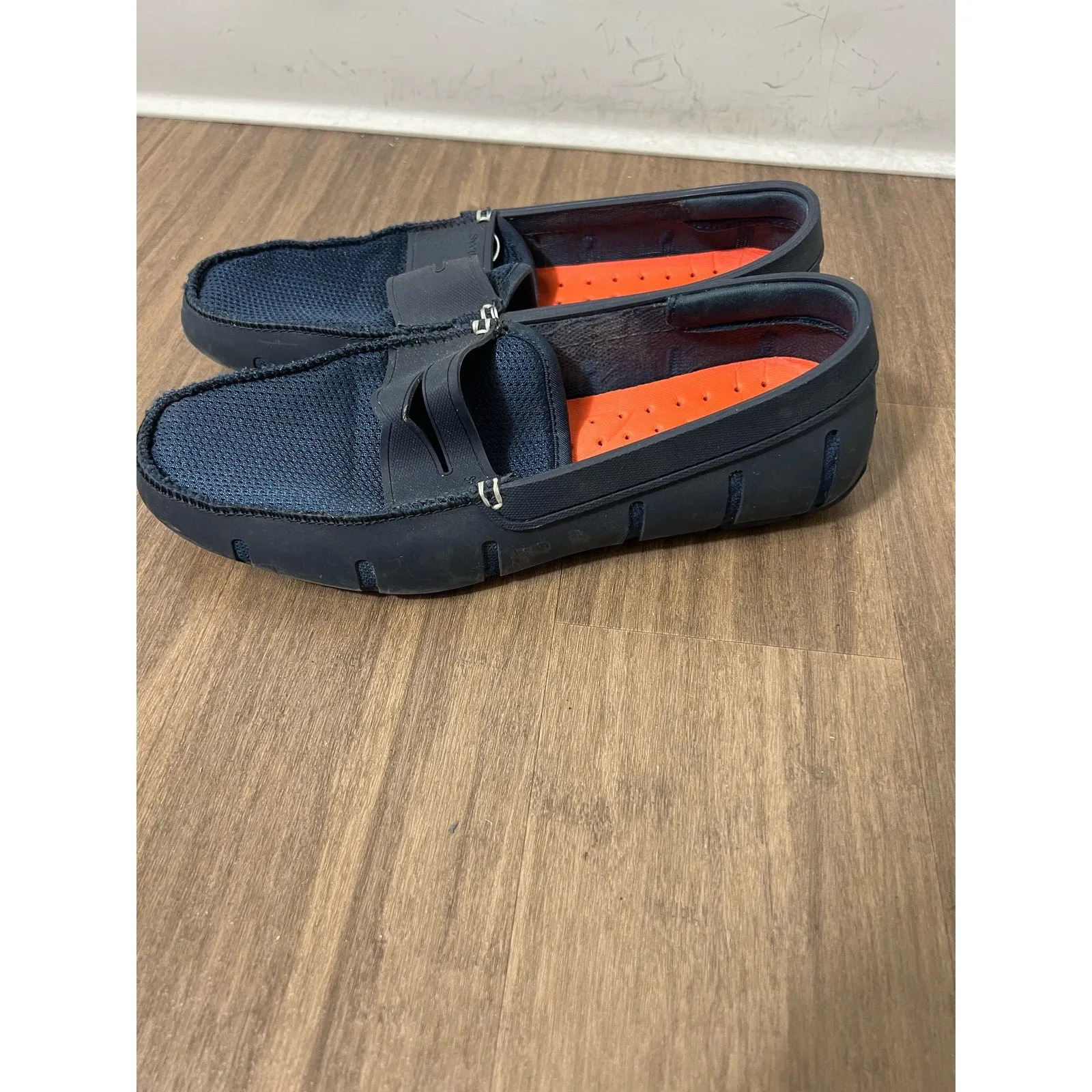 Swims Penny Men's Size 8 Shoes Navy Blue Loafer Slip-On Moc Toe Casual Shoe