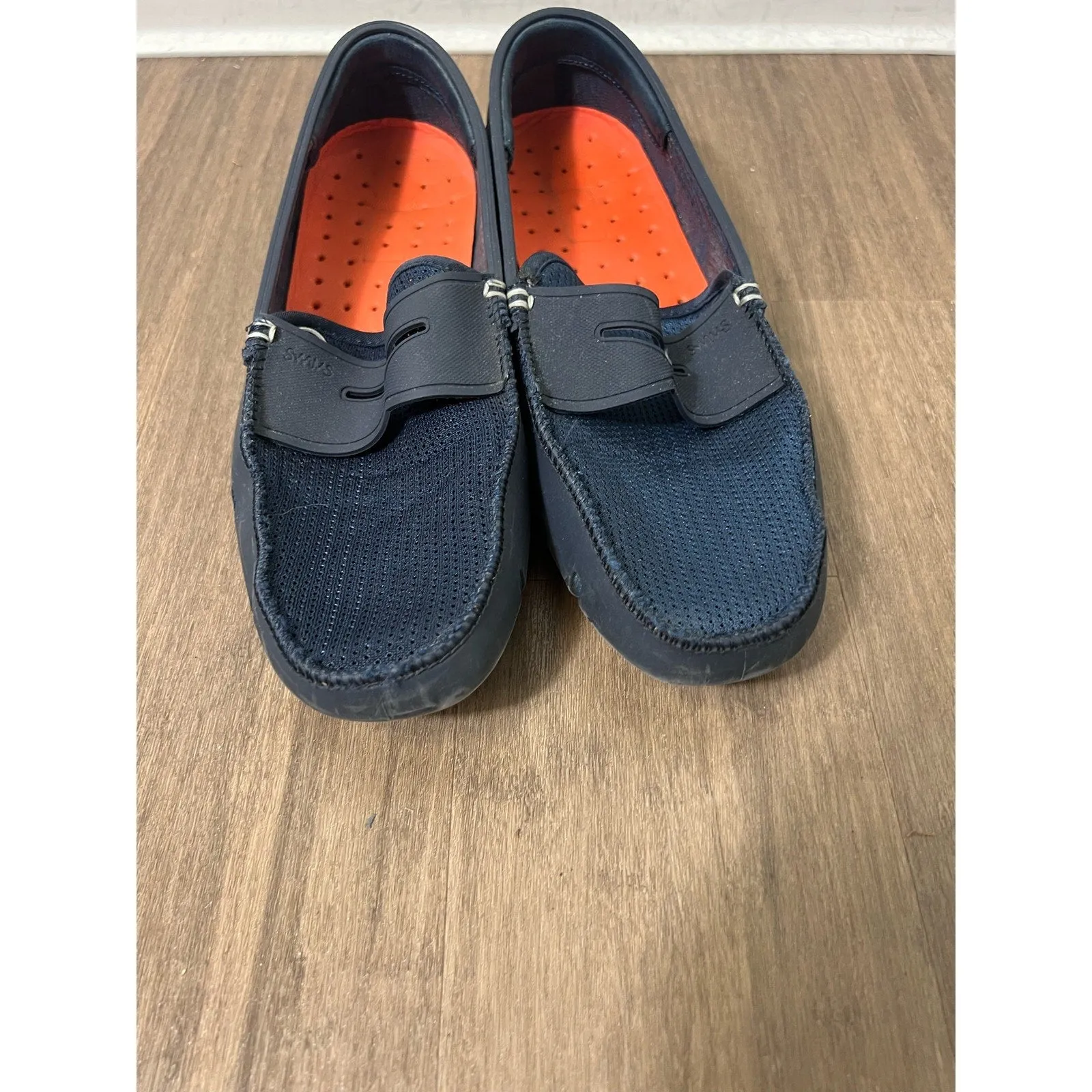 Swims Penny Men's Size 8 Shoes Navy Blue Loafer Slip-On Moc Toe Casual Shoe