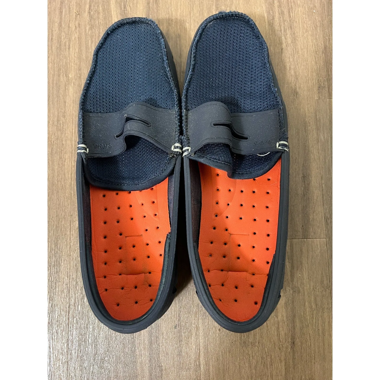 Swims Penny Men's Size 8 Shoes Navy Blue Loafer Slip-On Moc Toe Casual Shoe