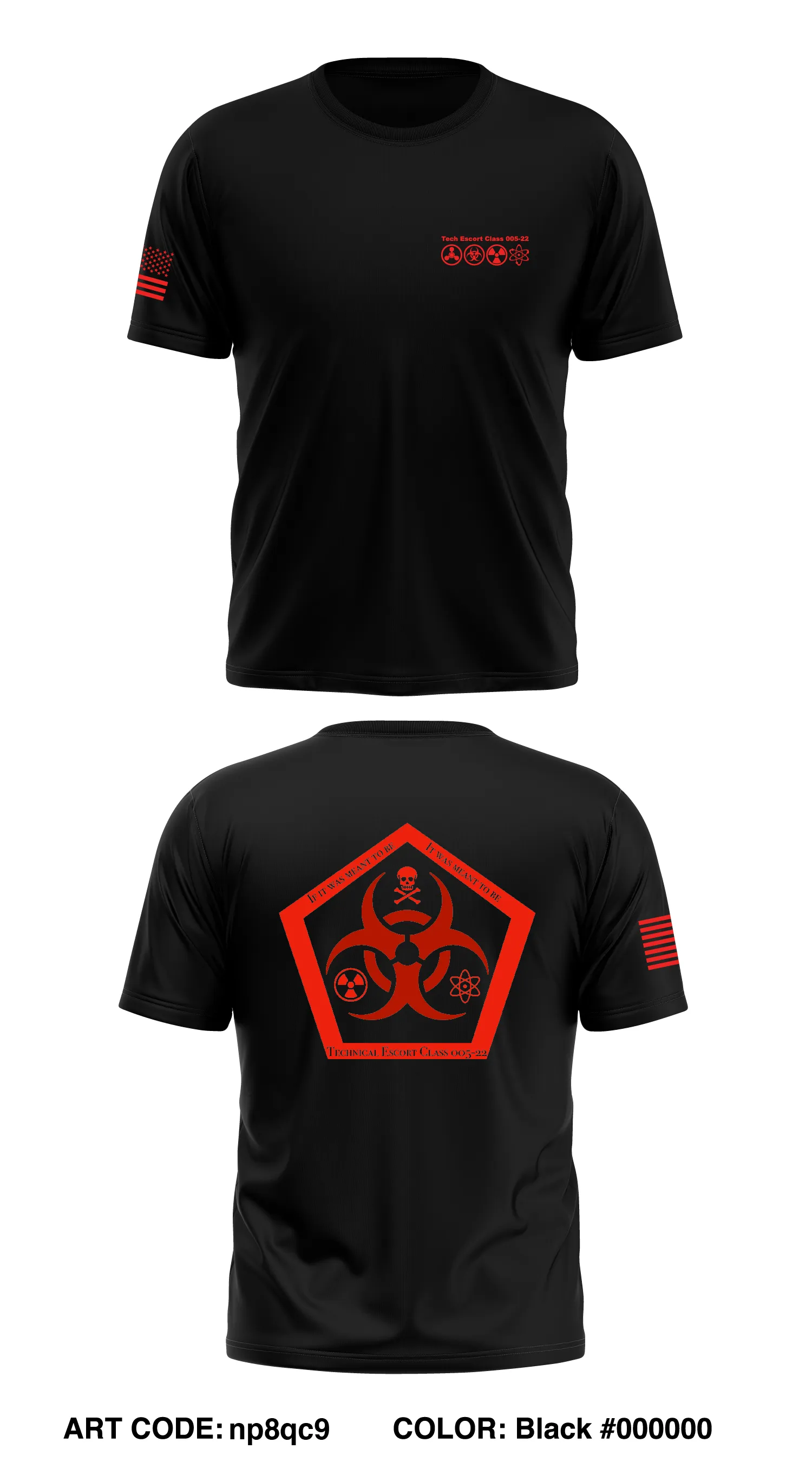 Tech Escort Class 005-22 Core Men's SS Performance Tee - np8qc9
