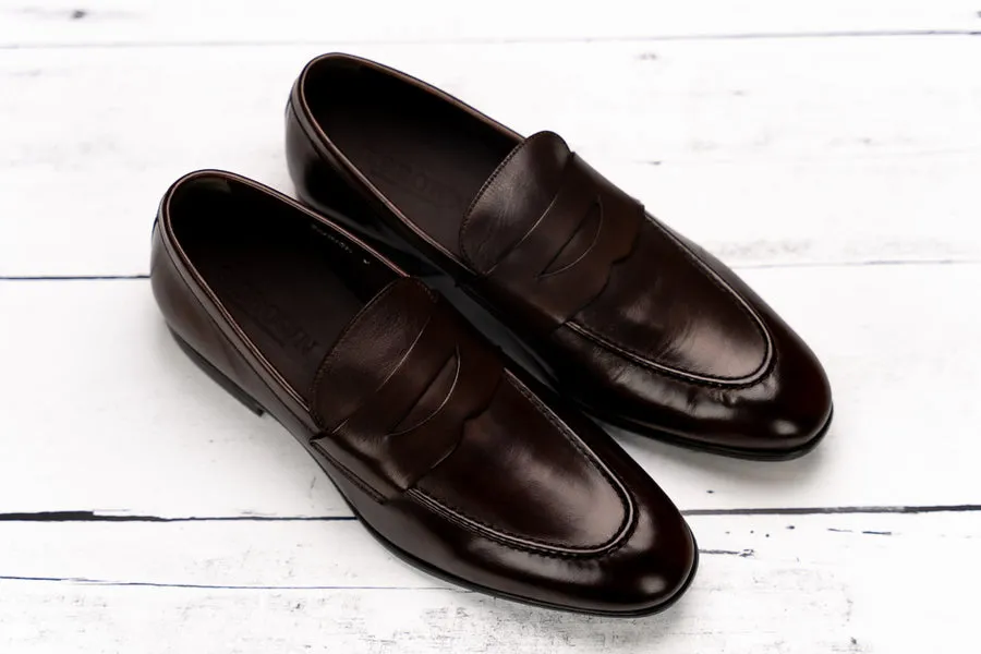 The Cannon Penny Loafer in Chocolate