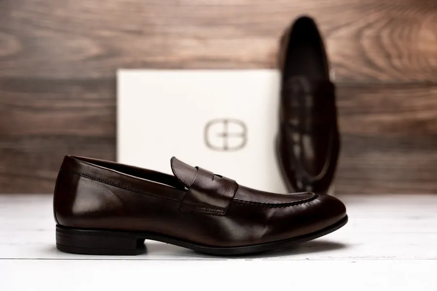 The Cannon Penny Loafer in Chocolate