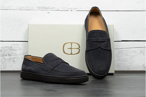 The Ernie Loafer in Navy