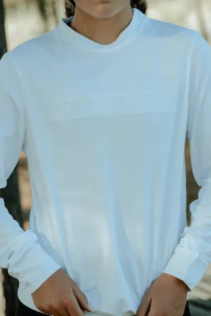 THE JESS CREWNECK TOP | WHITE