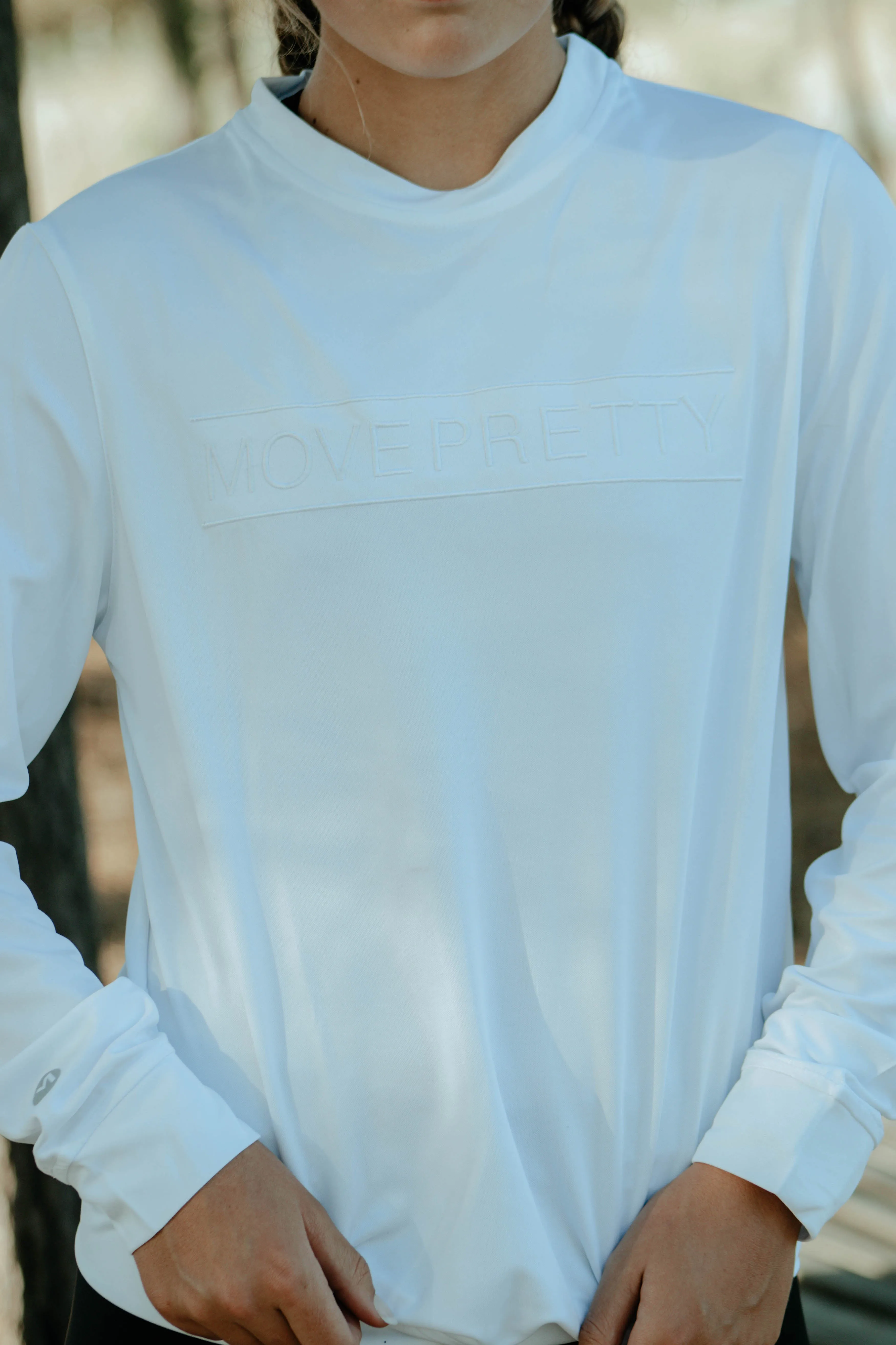 THE JESS CREWNECK TOP | WHITE