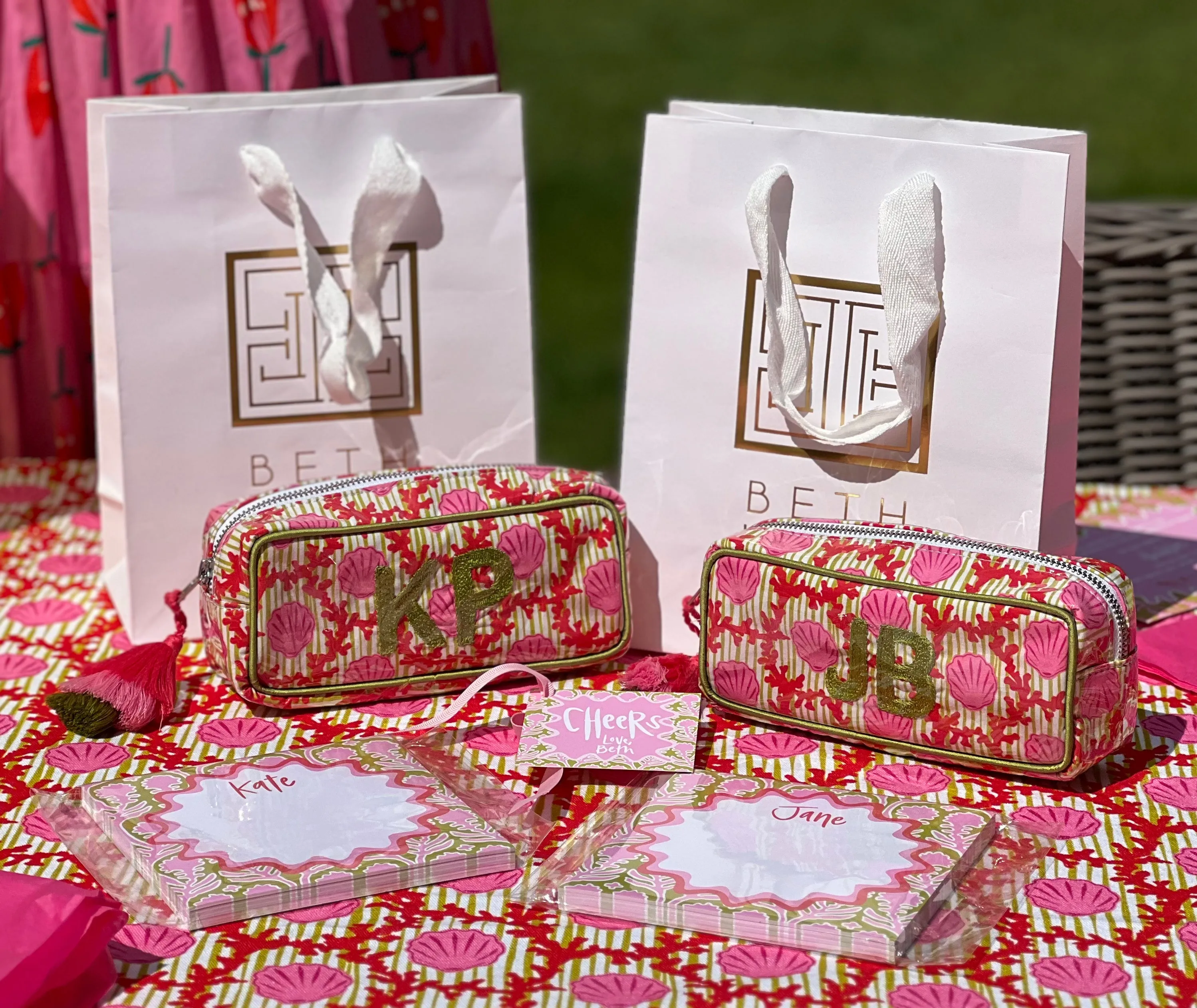 The Mini India Bag- Fete Shell/Coral