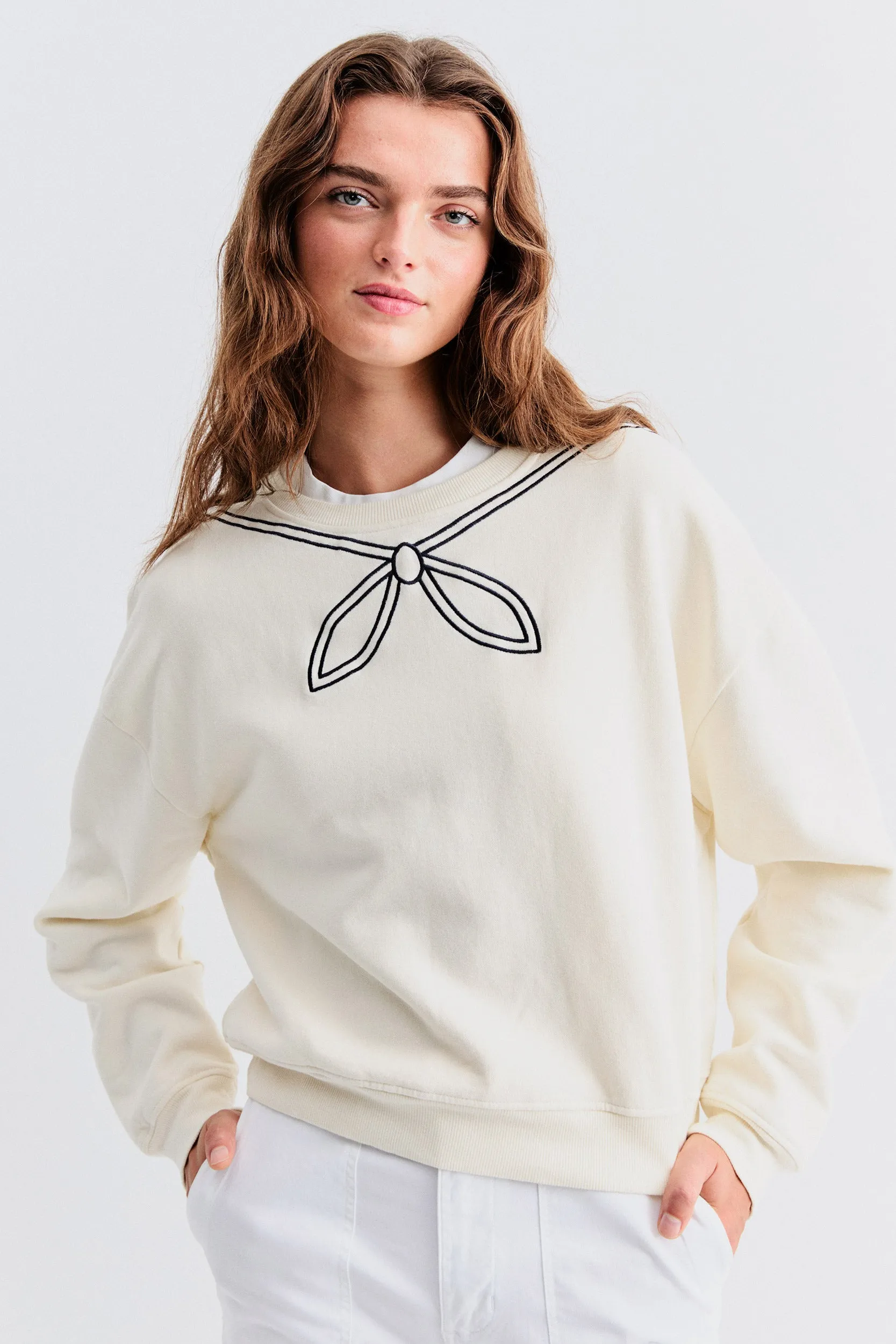 The Sailor Sweatshirt - Cream