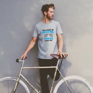 This is what an Awesome Uncle Looks Like Custom T-Shirt for Men