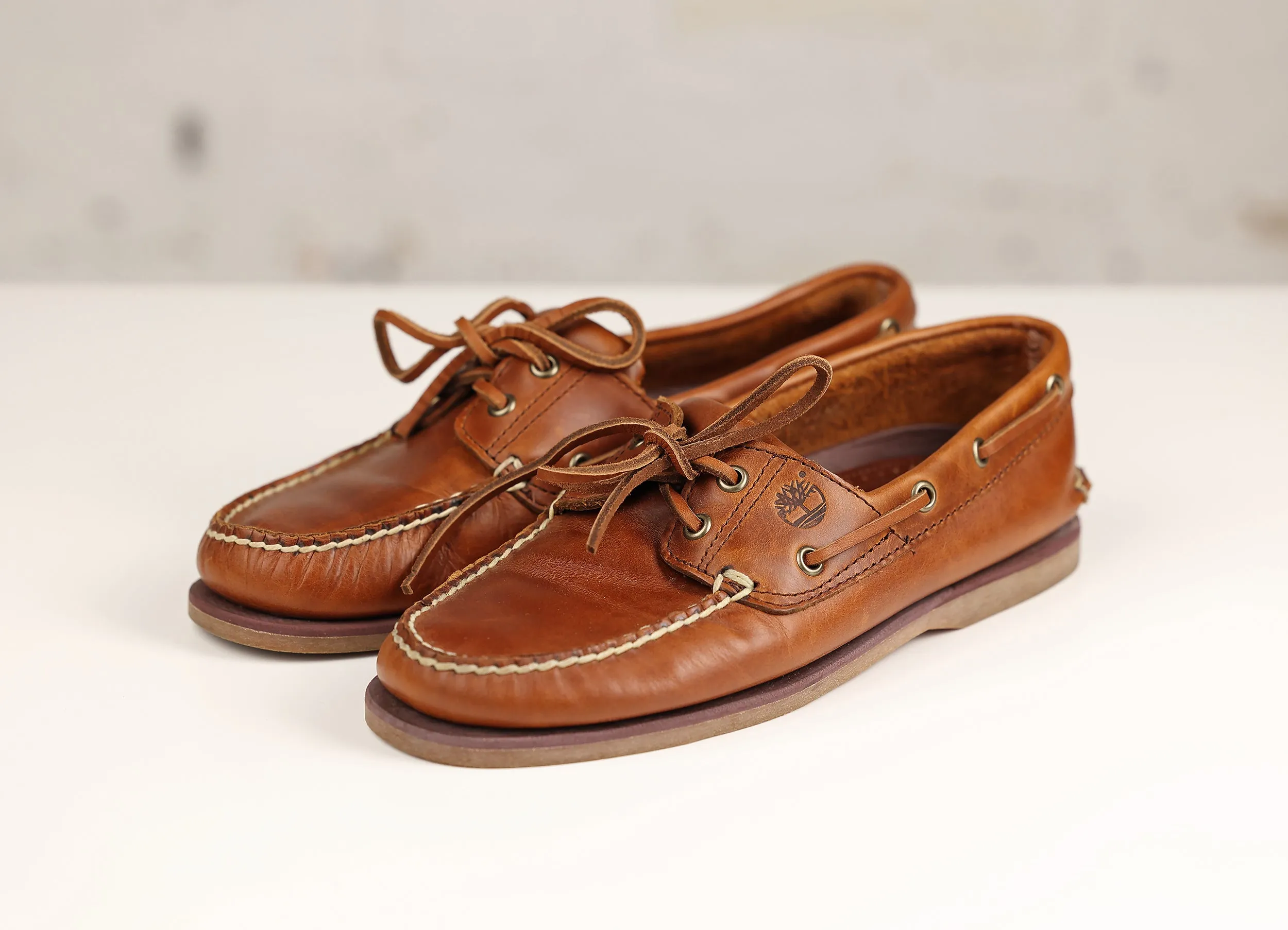 Timberland Deck Boat Shoes - Brown - UK 7.5
