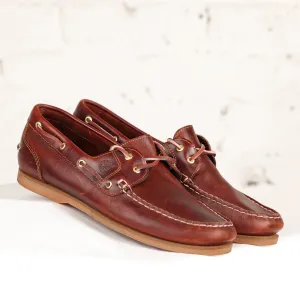 Timberland Leather Deck Boat Shoes - Brown - 9