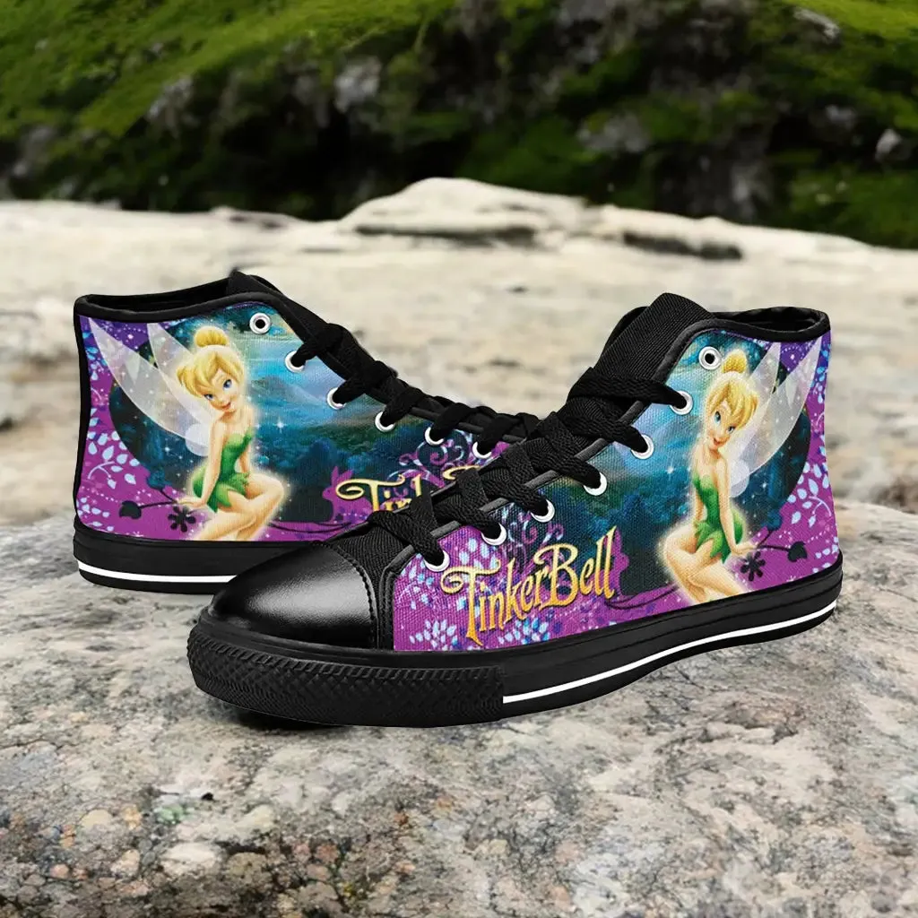 Tinkerbell Tinker Bell Shoes High Top Sneakers for Kids and Adults