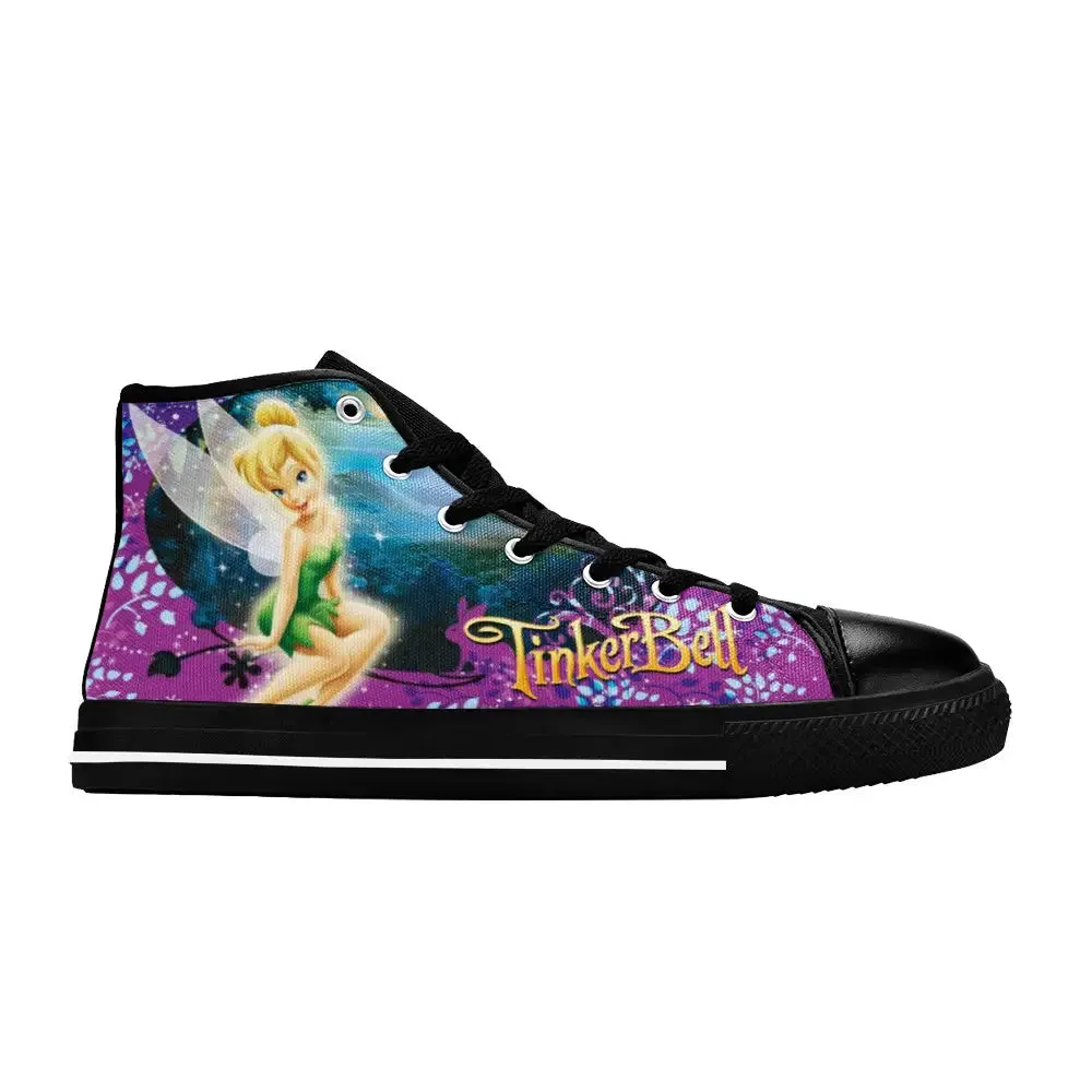 Tinkerbell Tinker Bell Shoes High Top Sneakers for Kids and Adults