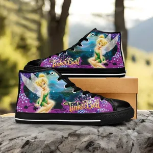 Tinkerbell Tinker Bell Shoes High Top Sneakers for Kids and Adults