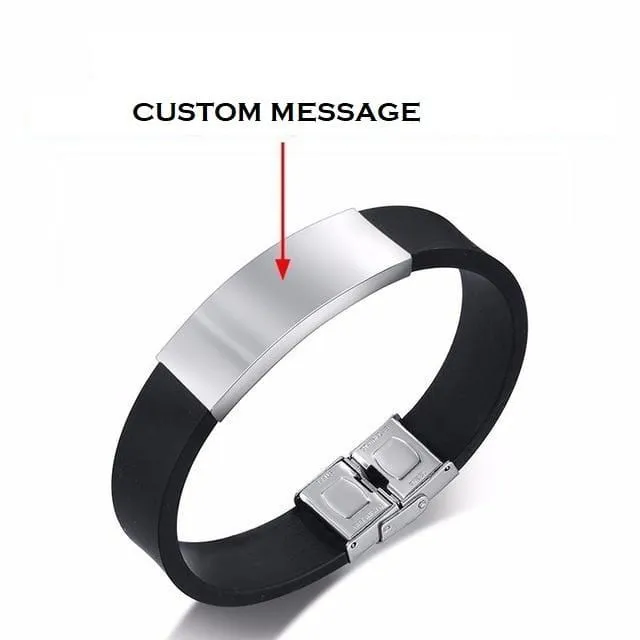 TO MY HUSBAND SILICONE BRACELET