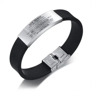 TO MY HUSBAND SILICONE BRACELET