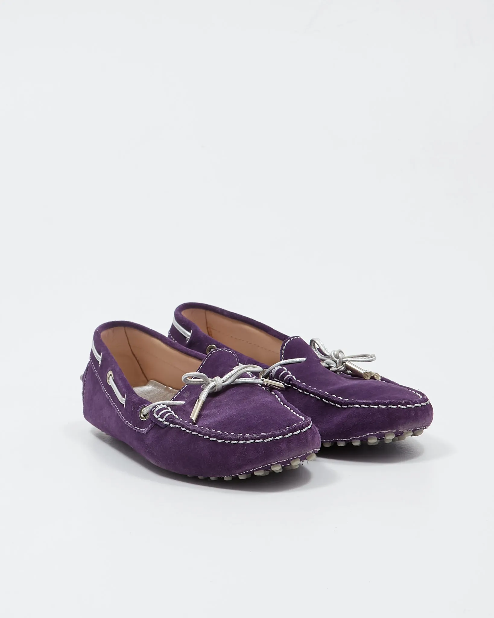 Tod’s Purple Suede Driver Loafer - 40