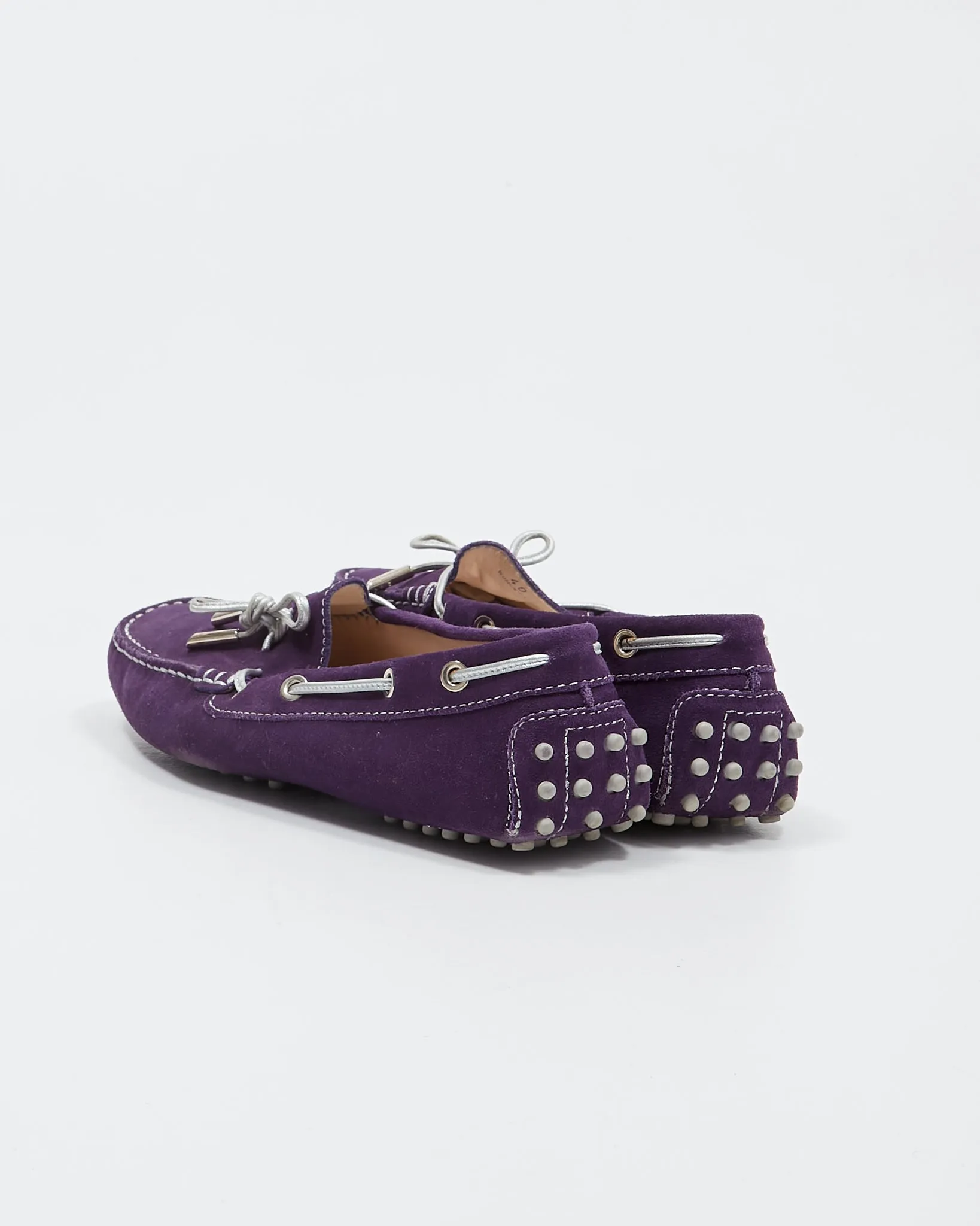 Tod’s Purple Suede Driver Loafer - 40