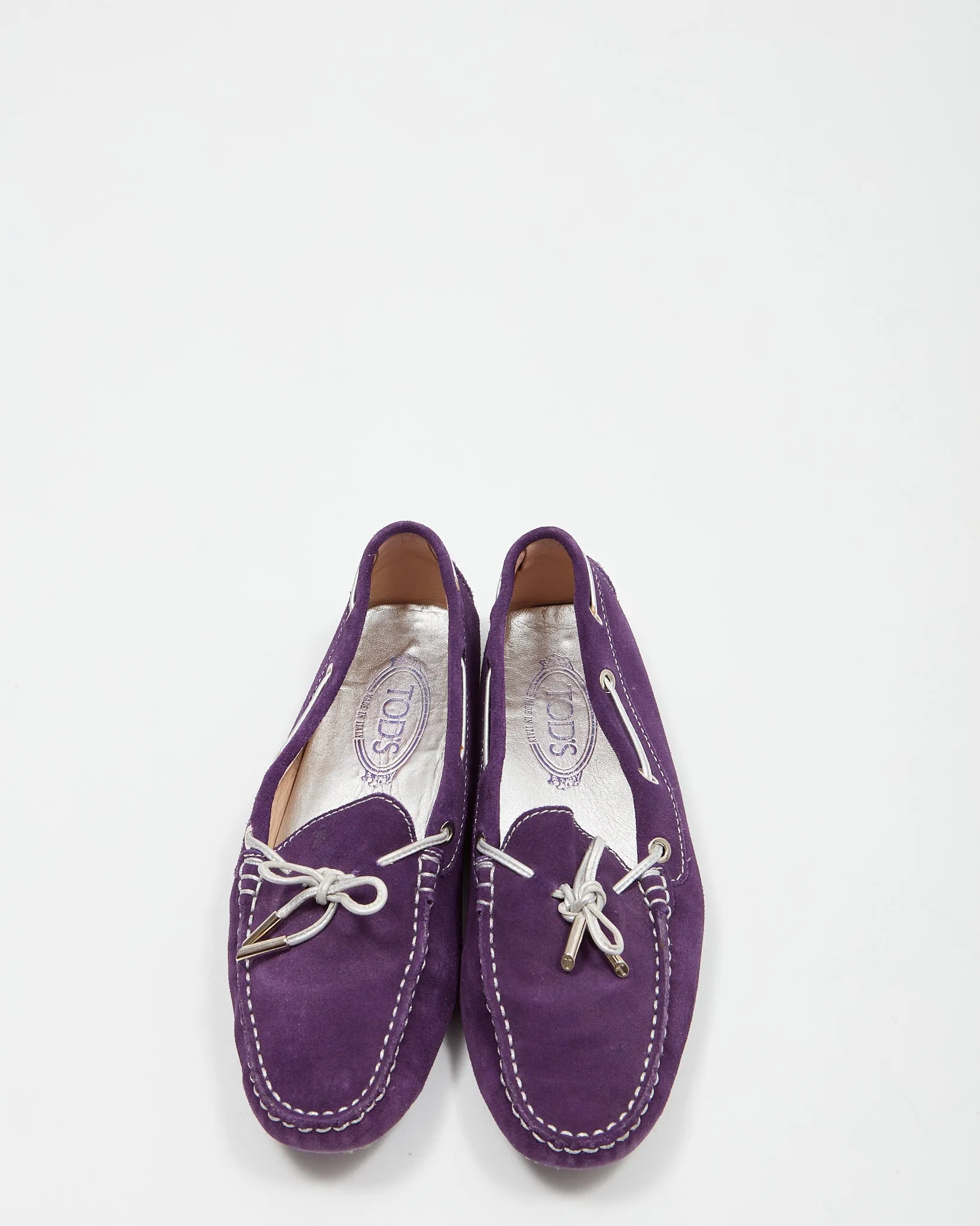 Tod’s Purple Suede Driver Loafer - 40