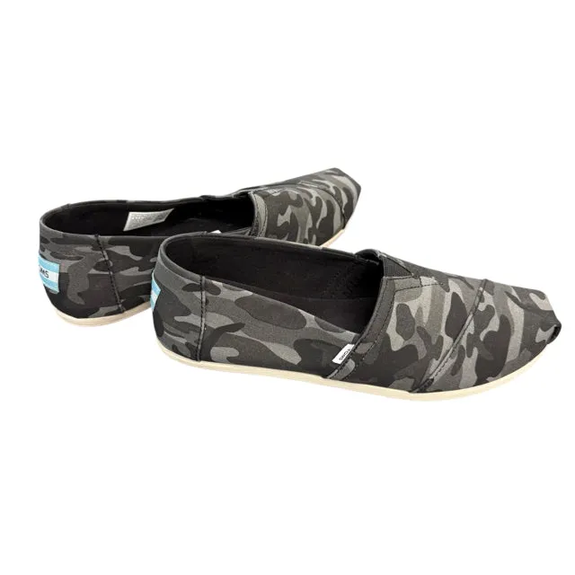 Toms Alpargata Black Forest Camo Loafer NWT Women's Size 8