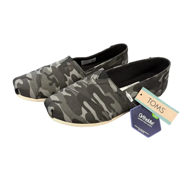 Toms Alpargata Black Forest Camo Loafer NWT Women's Size 8