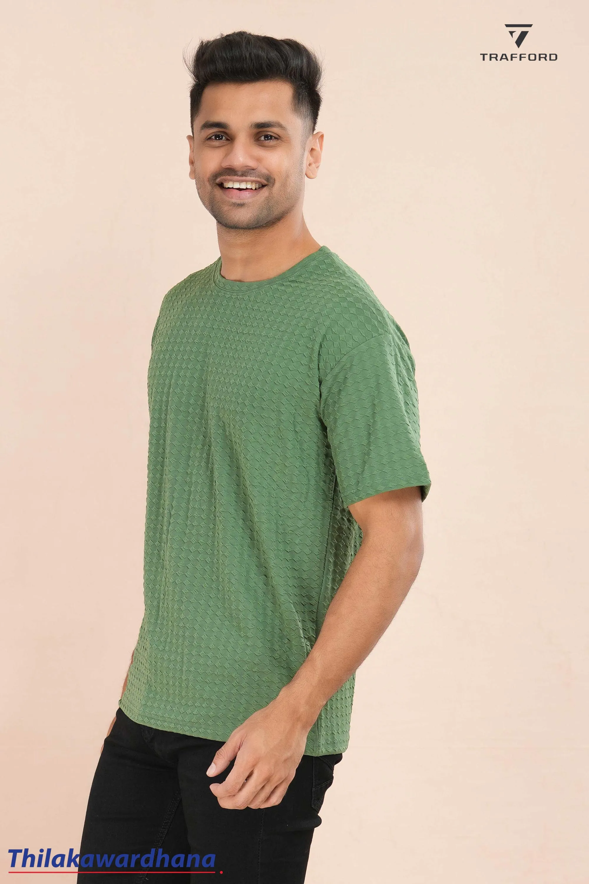 Trafford Textured Green Comfort Tee