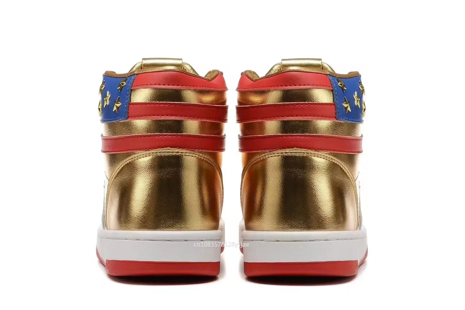 Trump GOLD MAGA 2024 Never Surrender Sneakers